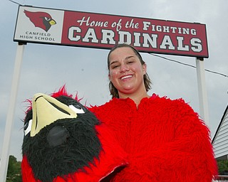 Becca Wagner, 2008 Canfield "Big Red" Mascot.
