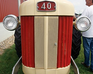 This 1957 Massey tractor was displayed in the antique parade. The collection of at least 40 tractors is owned by Charlie Plott, of Charlanne Farms in Southington.