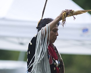 Suzanne Tewawina performed a dance honoring traditional Native American women.