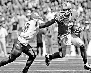 FRESHMAN QUARTERBACK: Ohio State quarterback Terrele Pryor (2) saw his first collegiate action Saturday against Youngstown State.