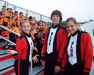 Olivia, Anthony, and Ursula Buzzacco of the Springfield Local Marching Band are having a blast at the Youngstown Christian Game. The trio can't wait to preform their half-time show because they are a part of a rockin' band!!!