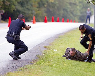 A practice drill in Poland sponsored by the U.S. Department of Homeland Security.