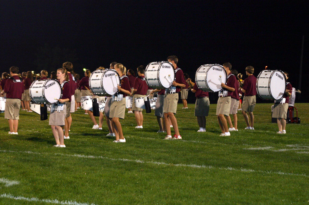 "South Range Drumline keeps the beat."