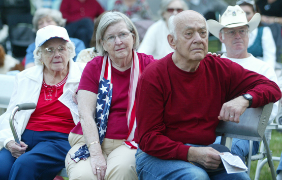 911 ceremony in Canfield Sept. 11, 2008.
