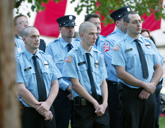 911 ceremony in Canfield Sept. 11, 2008.