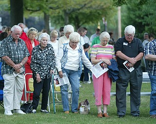 911 ceremony in Canfield Sept. 11, 2008.