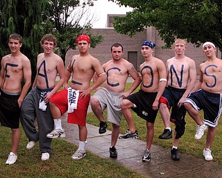 Fitch fans showing their Falcon pride before facing Canton McKinley.