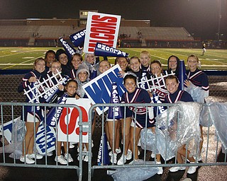 Rain Rain Go Away! The Fitch Cheerleaders don't let a little rain ruin their SPIRIT!!!