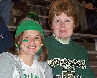 Mary Kate Stevens (Future Class of '13) enjoying the night out at the game with her Grandma Mercia Stevens.
