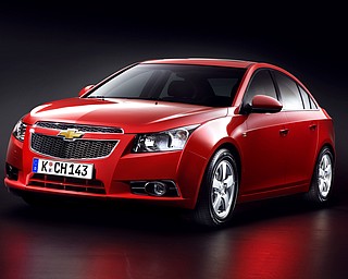 Chevrolet unveiled its new Cruze to the press Wednesday, September 24, 2008 at the Paris Auto Show. 

Expected to get close to 40 miles-per-gallon, the Cruze will go on sale in Europe next March. Production for U.S. sales will begin in 2010. 
