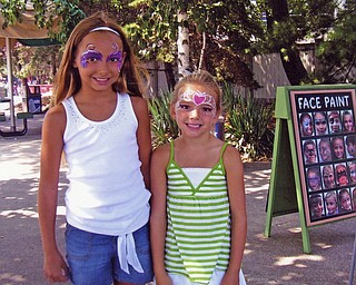 Alyssa, 9, and Tara, 6, daughters of Amy and Nick Santoro of Canfield, enjoyed a weekend getaway to Cedar Point with the family.