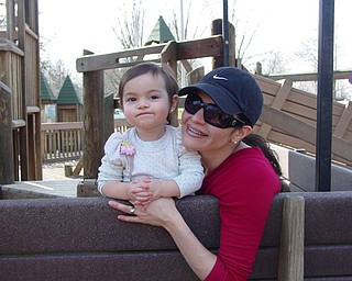 Adriana Trafficante and Mom, Danielle Trafficante enjoying a day at Boardman
Park. Picture taken by John Trafficante. All reside in Boardman, Ohio