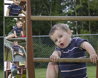 Zackery loved playing on his swingset with his sister Megan this
summer.
Submitted by mom, Lashawn Hull of Poland