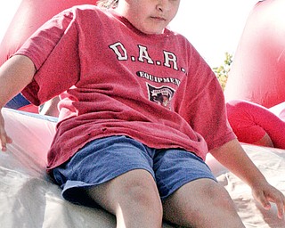 Brandon Caruso, 13, of Austintown attended the free festival at his church.
