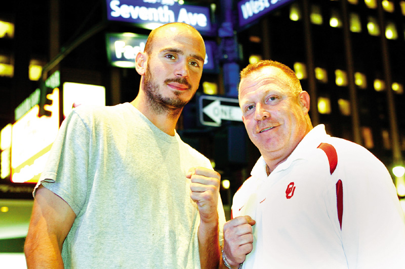 Kelly Pavlik and trainer Jack Loew
