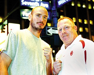 Kelly Pavlik and trainer Jack Loew