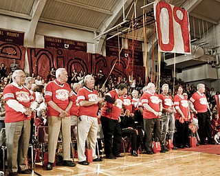 A visit to Mooney High School for their pep rally on Thursday October 16th; the day before the big 50th anniversary game vs. Ursuline High School.
