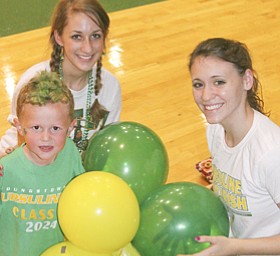 A visit to Ursuline High School for their pep rally on Thursday October 16th; the day before the big 50th anniversary game vs. Mooney High School.