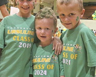A visit to Ursuline High School for their pep rally on Thursday October 16th; the day before the big 50th anniversary game vs. Mooney High School.