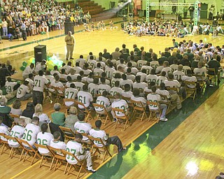 A visit to Ursuline High School for their pep rally on Thursday October 16th; the day before the big 50th anniversary game vs. Mooney High School.