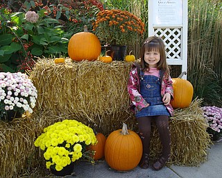 Bree Taylor Latell, 3, visits Fellows Riverside Gardens. Photo by her mom, Jen Cline-Latell.