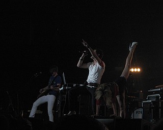 Sheryl Crow at the Get Out and Vote '08 show at the Chevrolet Centre Wednesday night.