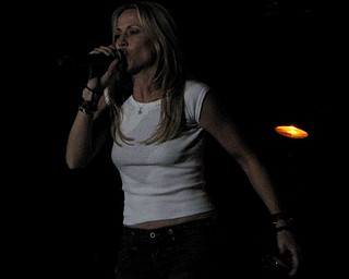 Sheryl Crow at the Get Out and Vote '08 show at the Chevrolet Centre Wednesday night.