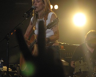 Sheryl Crow at the Get Out and Vote '08 show at the Chevrolet Centre Wednesday night.