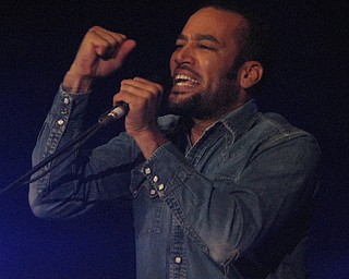 Ben Harper at the Get Out and Vote '08 show at the Chevrolet Centre Wednesday night.