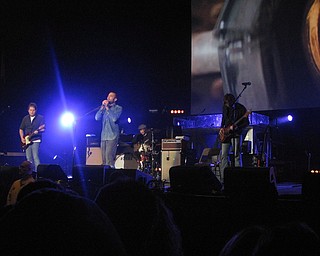 Ben Harper at the Get Out and Vote '08 show at the Chevrolet Centre Wednesday night.