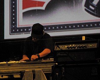 Mix Master Mike of the Beastie Boys at the Get Out and Vote '08 show at the Chevrolet Centre Wednesday night.