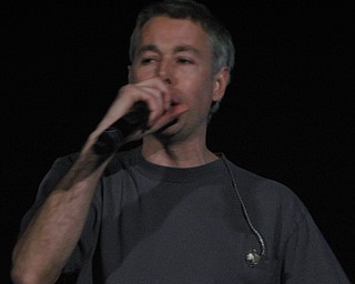 Adam Yauch of the Beastie Boys at the Get Out and Vote '08 show at the Chevrolet Centre Wednesday night.