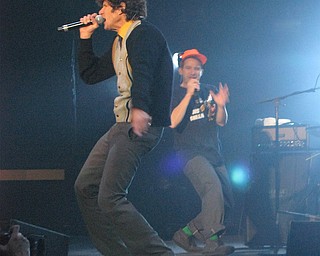 Mike D of the Beastie Boys at the Get Out and Vote '08 show at the Chevrolet Centre Wednesday night.
