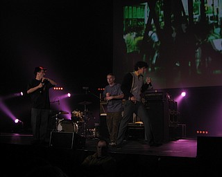Beastie Boys at the Get Out and Vote '08 show at the Chevrolet Centre Wednesday night.