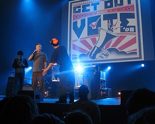 Get Out and Vote '08 show at the Chevrolet Centre Wednesday night.