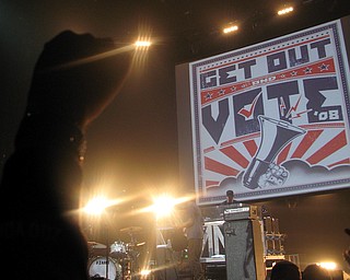 Get Out and Vote '08 show at the Chevrolet Centre Wednesday night.