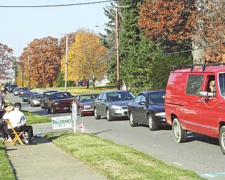 Poll traffic backed up.