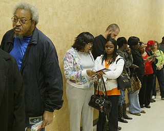 Early voters Mahoning County Board of Elections Nov. 3.