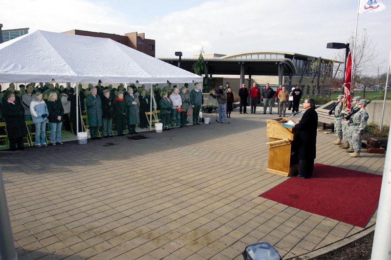 Veterans Day ceremony at YSU