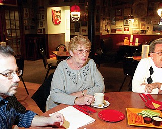 Undecided voters, from left to right, Larry Tropepe, Mary Lou Hoon and Bill Sutherin.