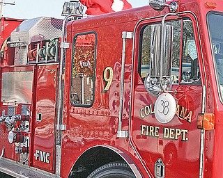 PARADE - Santa arrives for the Christmas parade in Columbiana Saturday morning
