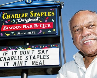 Charlie Staples at his restaurant