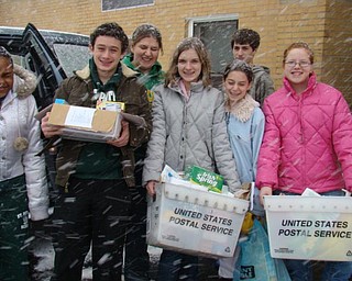 Students from St. Patrick school in Hubbard load food that the school collected for the St. Vincent De Paul Society.
Submitted by Roberta Robinson