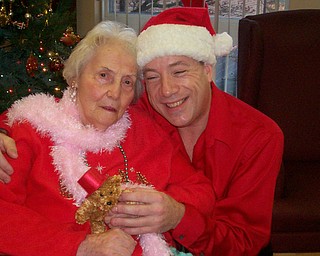 Jason Burgermyer with his grandmother, Dorothy Burgermyer, on her last Christmas. Photo submitted by Burgermyer's mom, Barb Bradford.