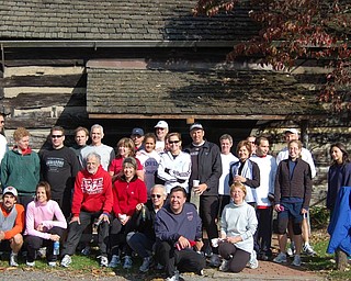Youngstown Road Runners Club after a run at the Old Log Cabin in Mill
Creek Park on Nov. 1, 2008