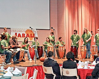The Kent State University African Ensemble kicks off the ninth Jabali celebration at Youngstown State University. The group's traditional African performance with various pieces of percussion set the tone for a night of inspiration and reflection.