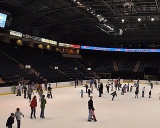 Ice skating at the Chevy Centre as part of First Night Youngstown 2009