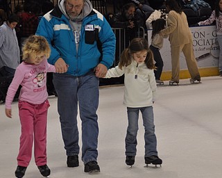 Ice skating at the Chevy Centre as part of First Night Youngstown 2009
