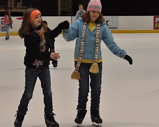 Ice skating at the Chevy Centre as part of First Night Youngstown 2009