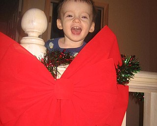 This is my 17 month old Grandson Shane Connolly. He lives in Austintown,Ohio. He's a very joyful baby as you see. I'm not sure which picture will be the right size jpeg so I sent 3 of my many favorites.I sent them on the email and as an attachment also. Thank You,Colleen Joerndt